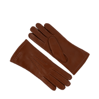 Gants surpiqués en cuir lisse - Cuir