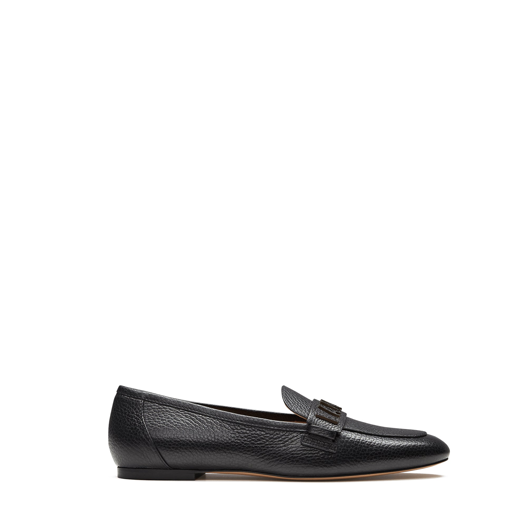 Mocassins en cuir grainé - Noir