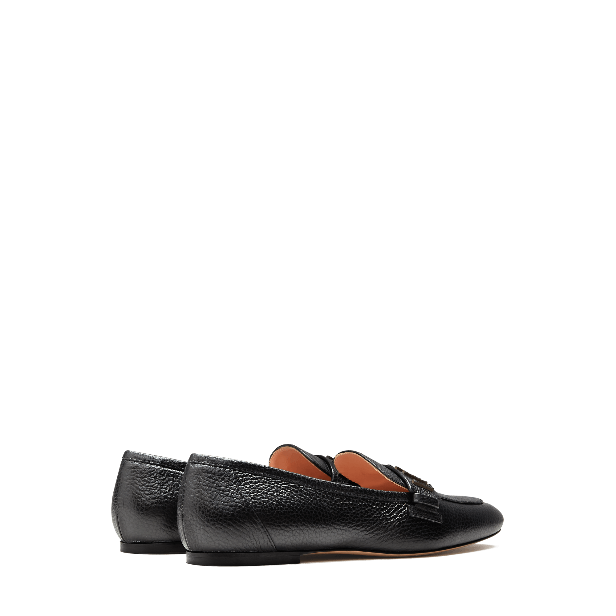 Mocassins en cuir grainé - Noir