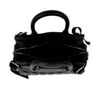 Sac carryall zippé Rodéo S en cuir lisse - Noir