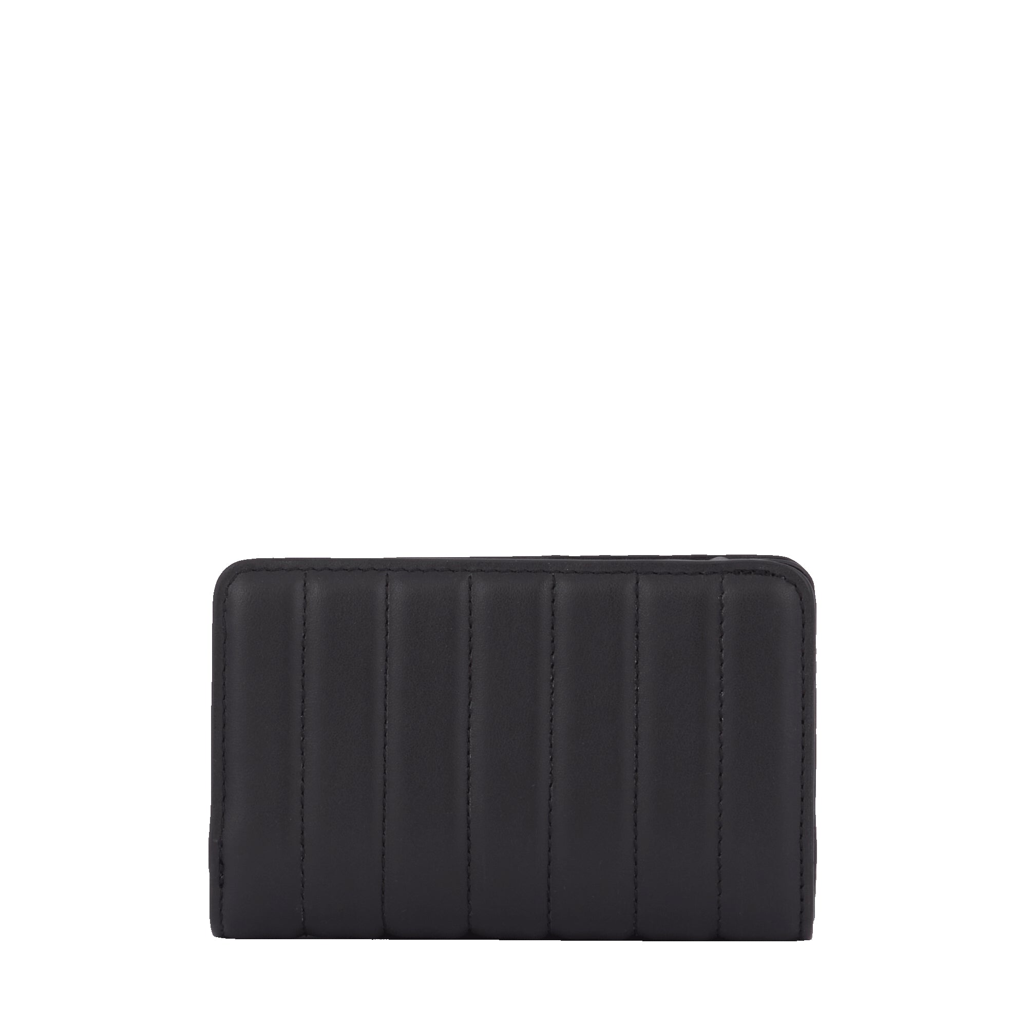 Portefeuille rectangulaire zippé Rodeo en cuir - Noir