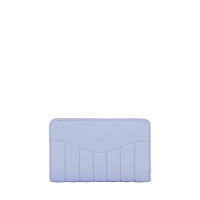 Portefeuille rectangulaire zippé Rodéo en cuir lisse - Lavande