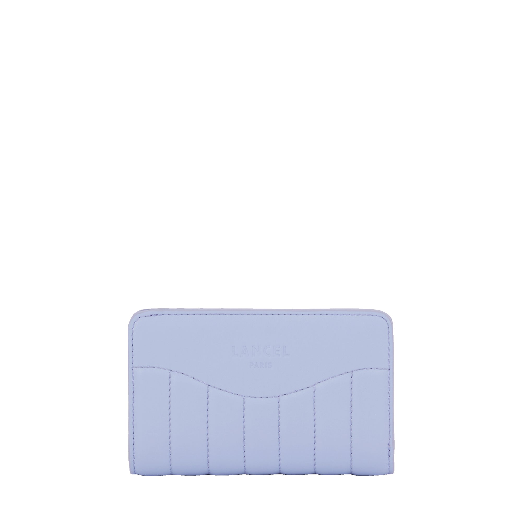 Portefeuille rectangulaire zippé Rodéo en cuir lisse - Lavande