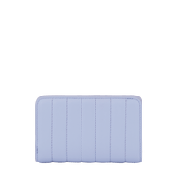 Portefeuille rectangulaire zippé Rodéo en cuir lisse - Lavande
