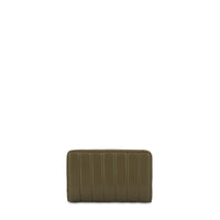 Portefeuille rectangulaire zippé Rodeo en cuir - Kaki foncé