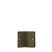Portefeuille rectangulaire zippé Rodeo en cuir - Kaki foncé