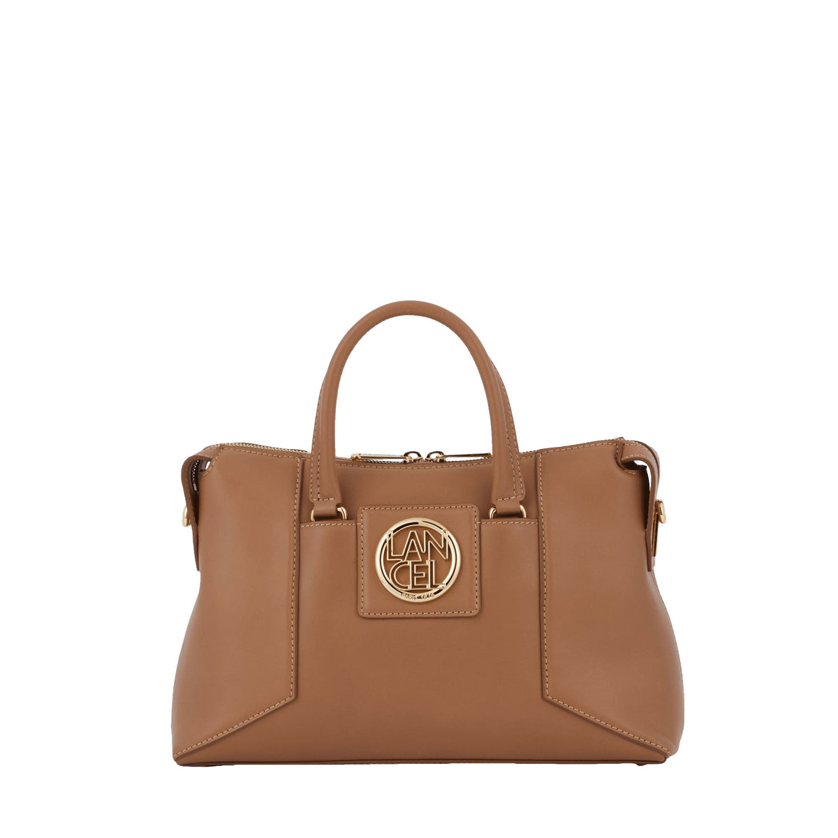 Roxane S zipped leather carryall bag - Granite & Gold