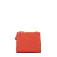 Sac rabat M Ninon en cuir grainé - Multico Cerise