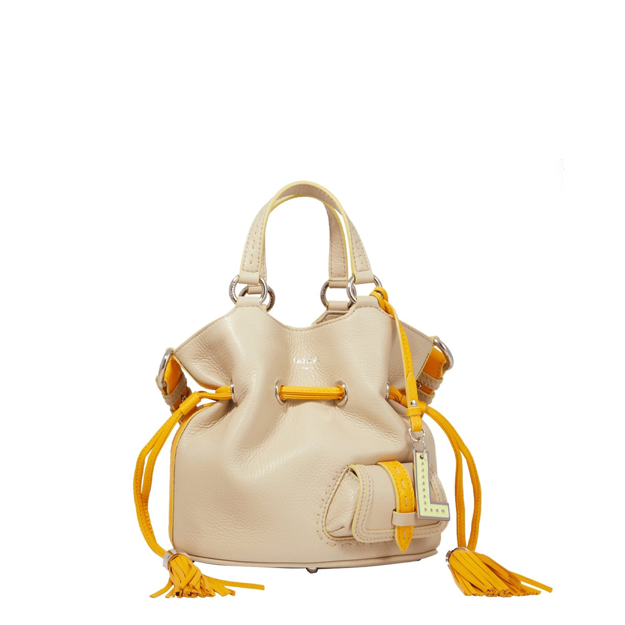 Sac seau S Premier Flirt en cuir - Multicolore Dune