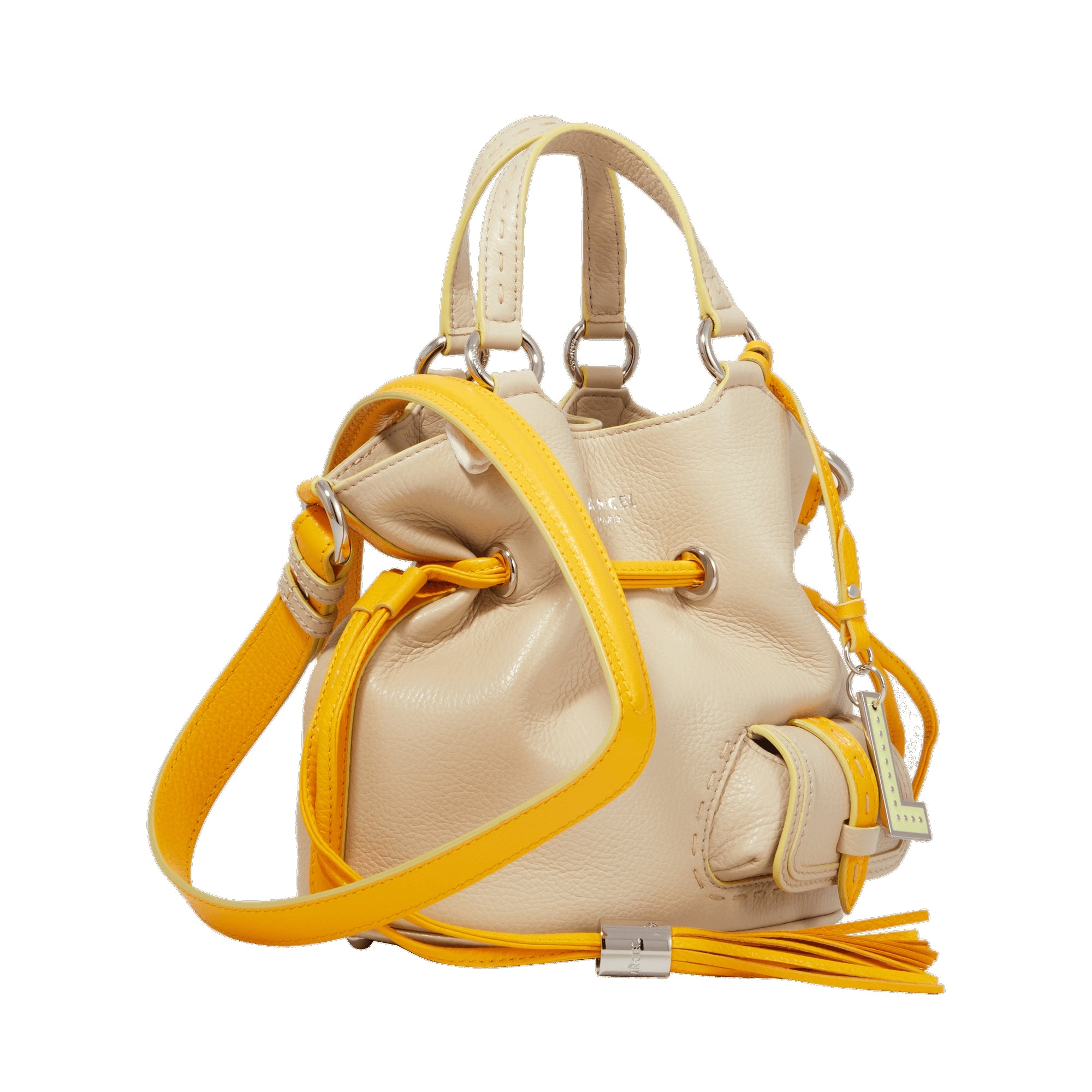 Sac seau S Premier Flirt en cuir - Multicolore Dune