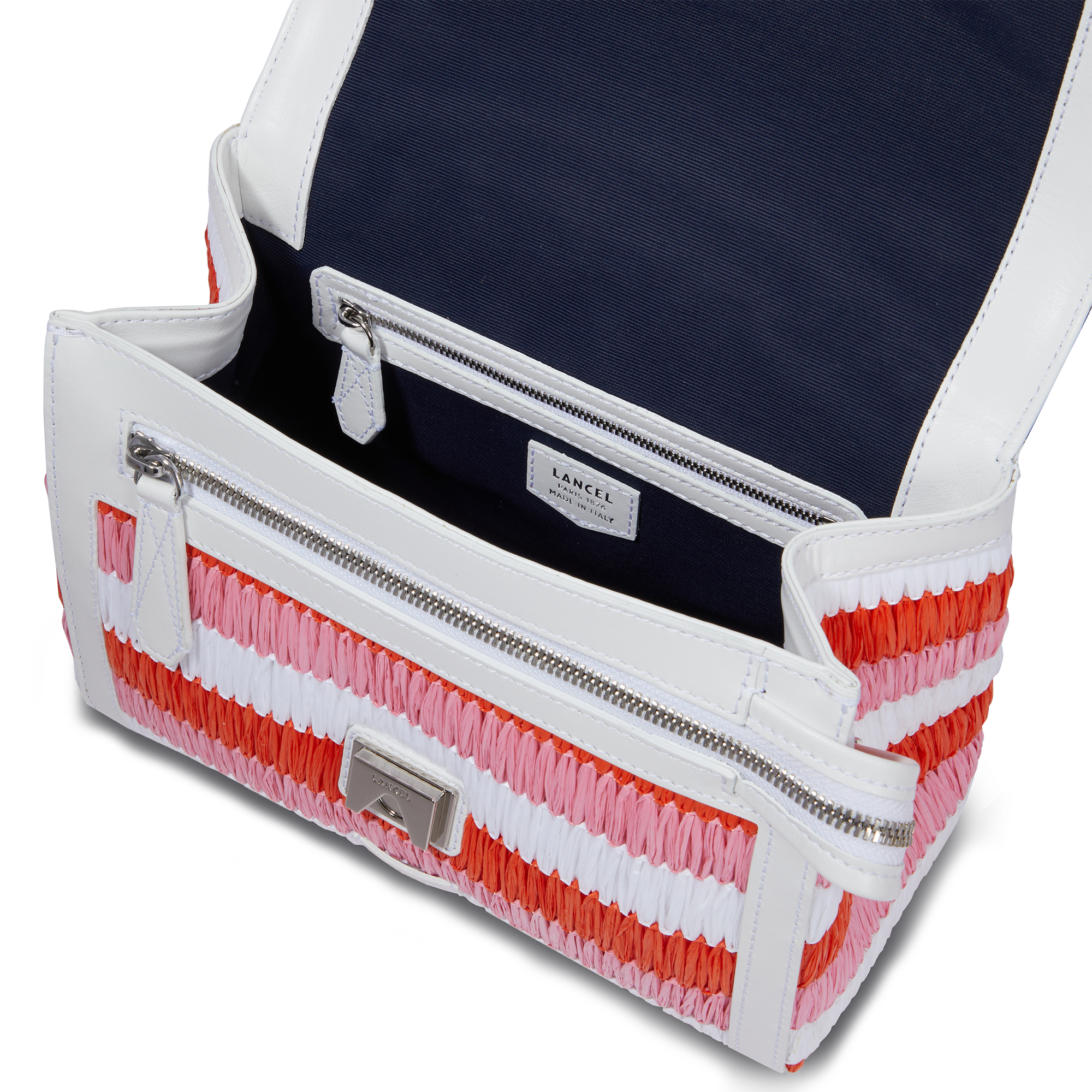 Sac rabat M Ninon en raphia - Multico Capucine