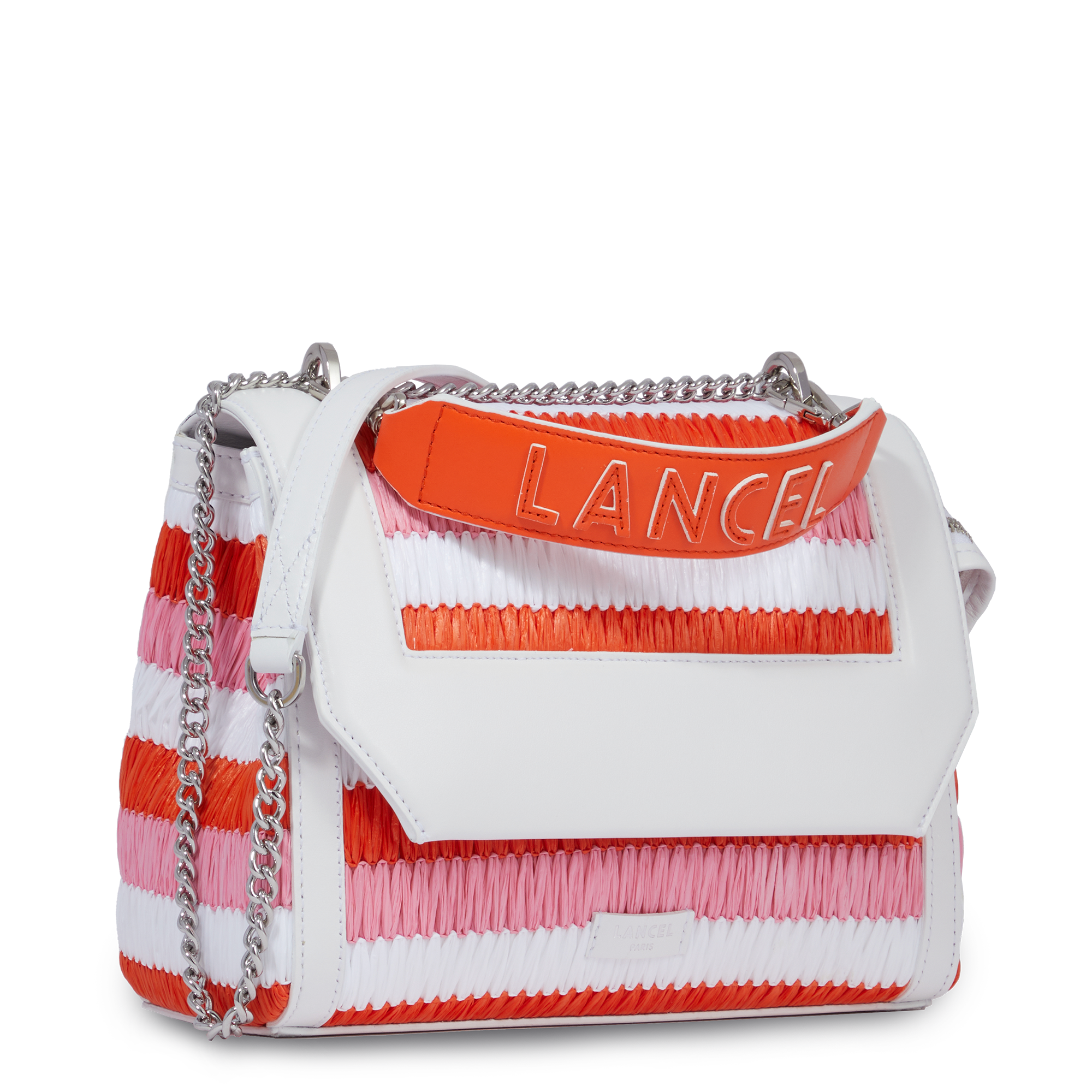 Sac rabat M Ninon en raphia - Multico Capucine