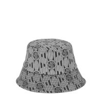 Bob denim à imprimé floral Chapeaux - Noir