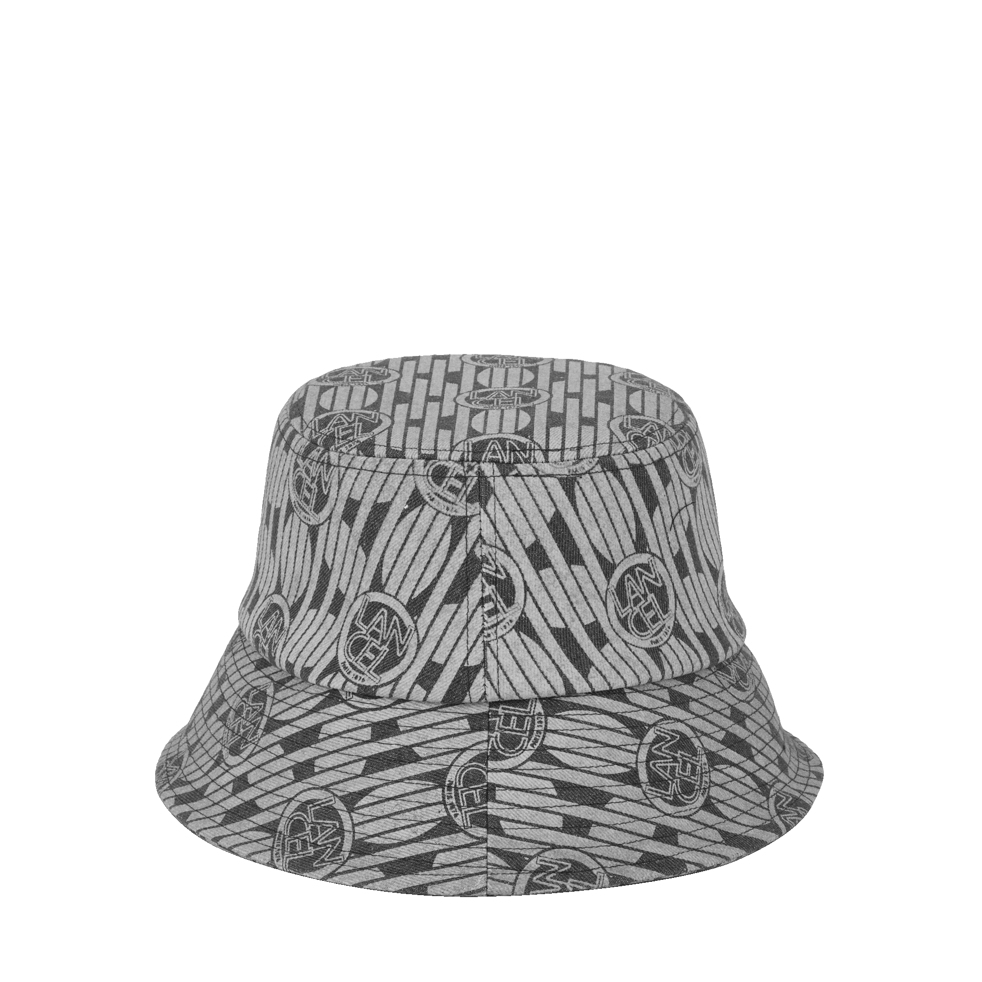 Bob denim à imprimé floral Chapeaux - Noir