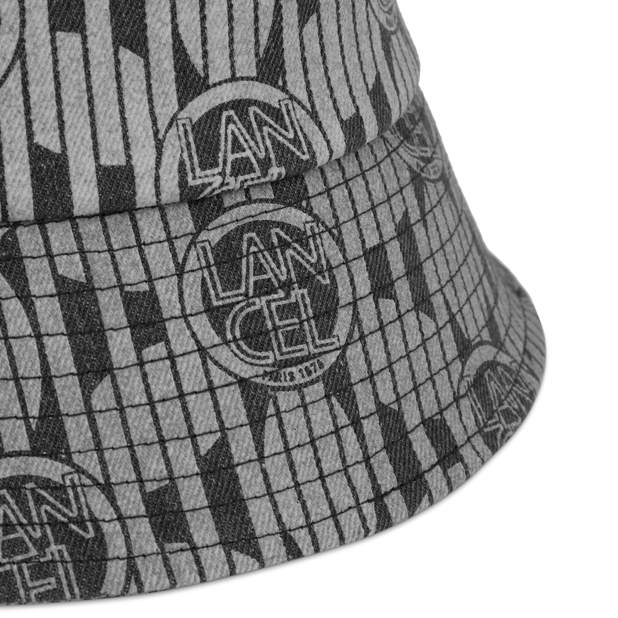 Bob denim à imprimé floral Chapeaux - Noir