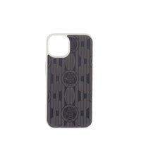 Coque d'iPhone 14 Summer Mania en cuir lisse - Noir