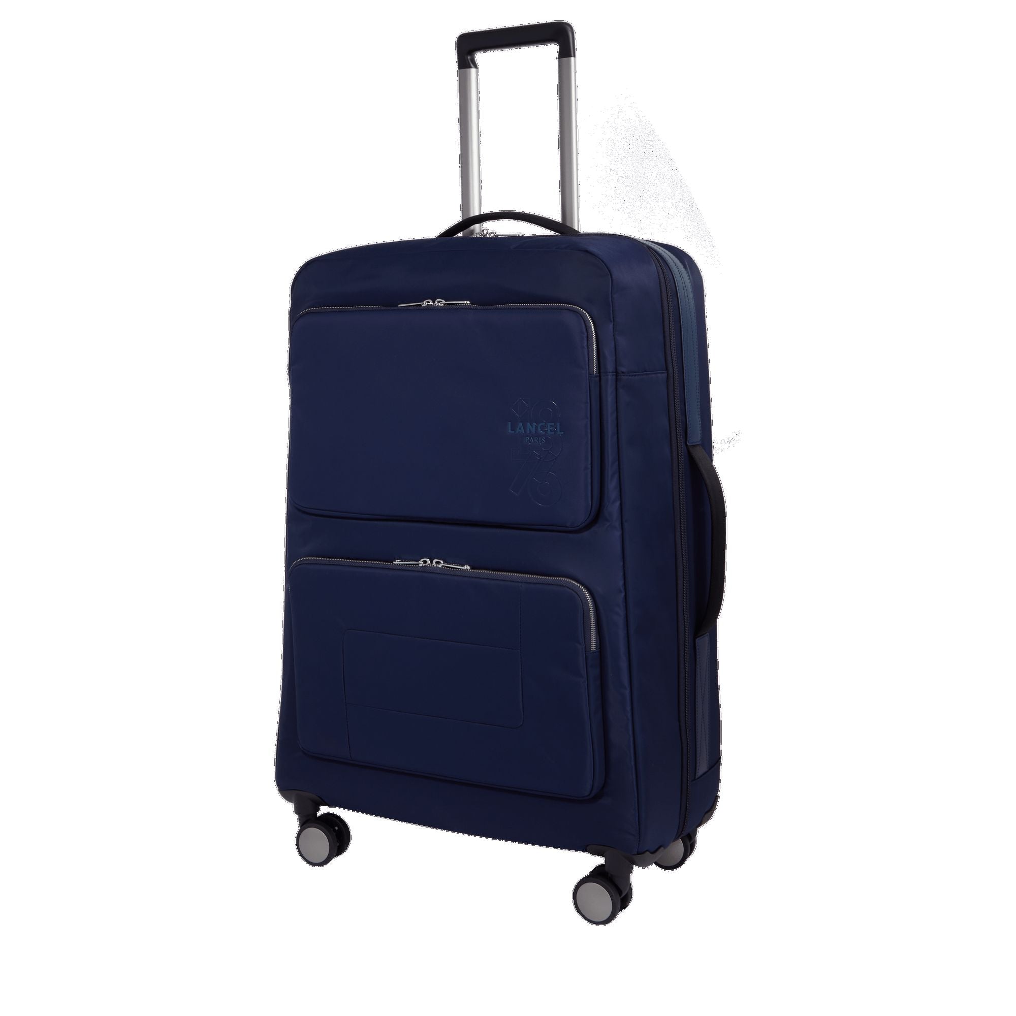 Valise M 4 roues Léo - Bleu pétrole