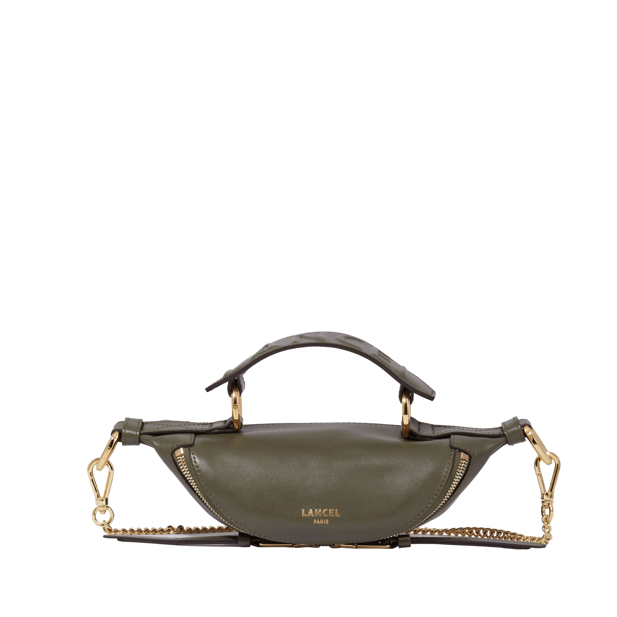 PRIX ARL : 245 // ORIGAMI DE LANCEL - MINI SAC PORTE CROISE ZIPPE