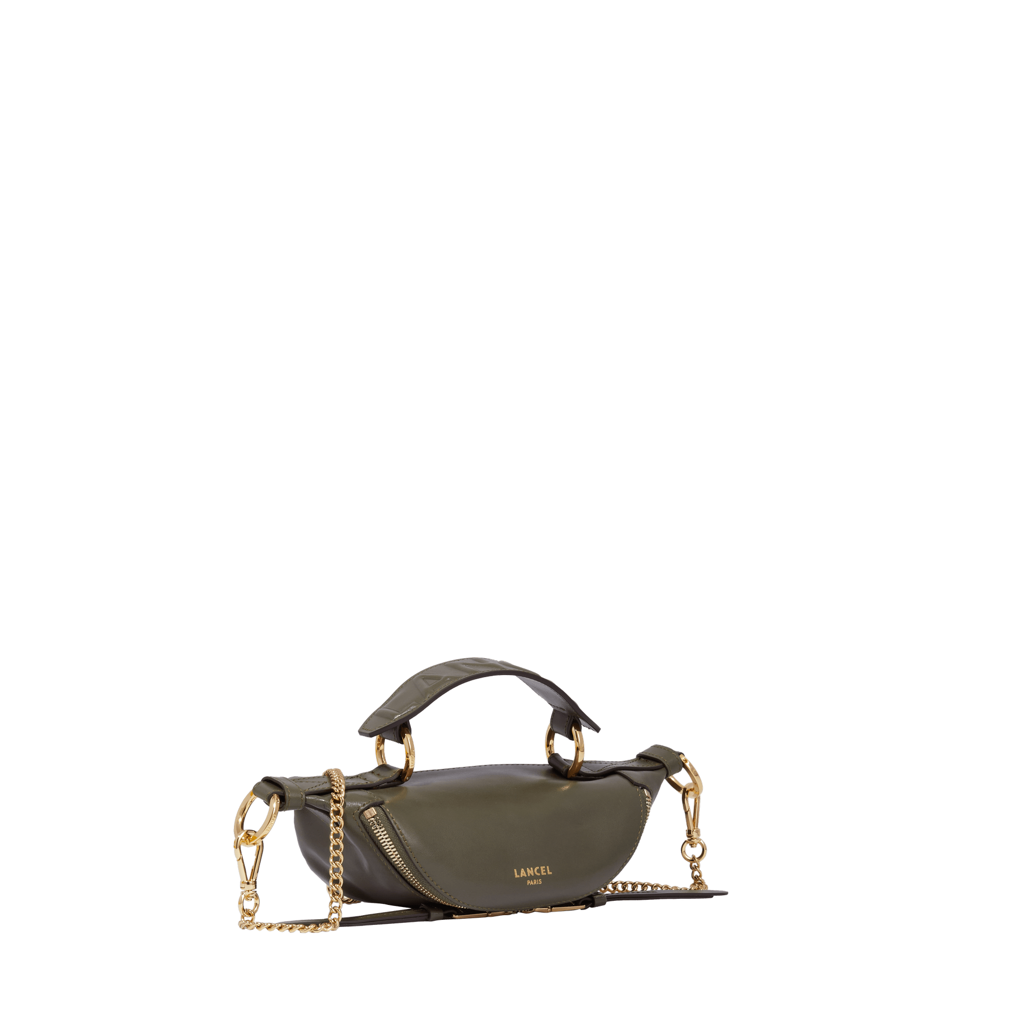 PRIX ARL : 245 // ORIGAMI DE LANCEL - MINI SAC PORTE CROISE ZIPPE