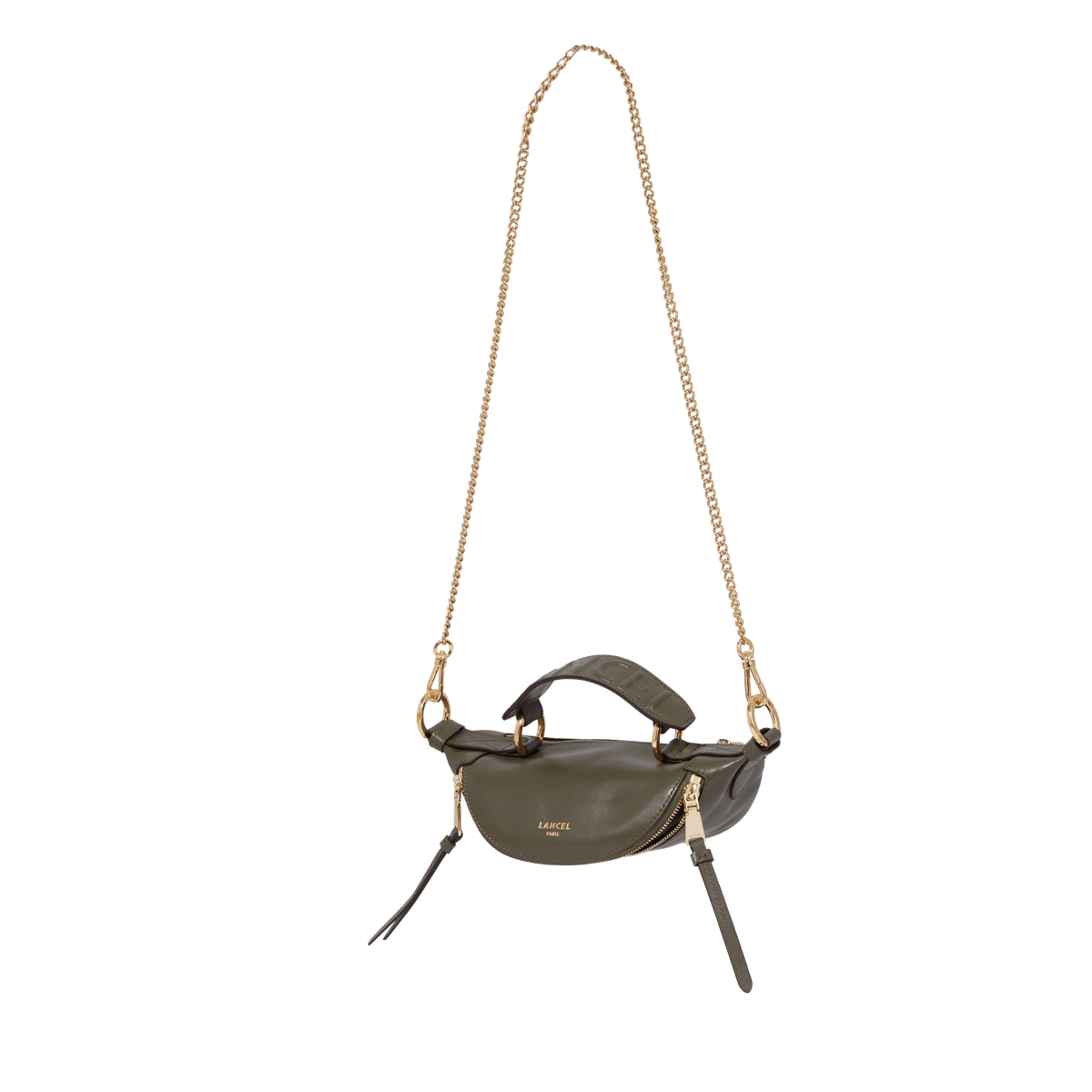 PRIX ARL : 245 // ORIGAMI DE LANCEL - MINI SAC PORTE CROISE ZIPPE