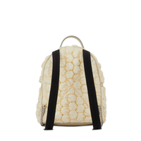 Sac à dos zippé Ninon S en toile - Crème