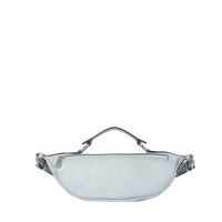 Sac porté croisé zippé Origami S en cuir lisse - Multico Brume