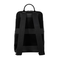 Sac à dos zippé 1 compartiment Neo Nomade en cuir - Noir