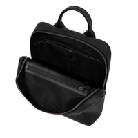 Sac à dos zippé 1 compartiment Neo Nomade en cuir - Noir