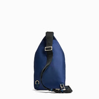 Sac à dos Léo bandoulière en toile - Bleu pétrole