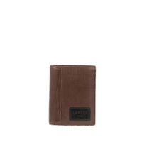 Portefeuille à 9 fentes Neo Nomade en cuir grainé - Chocolat