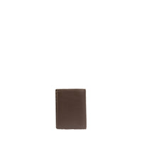 Portefeuille à 9 fentes Neo Nomade en cuir grainé - Chocolat