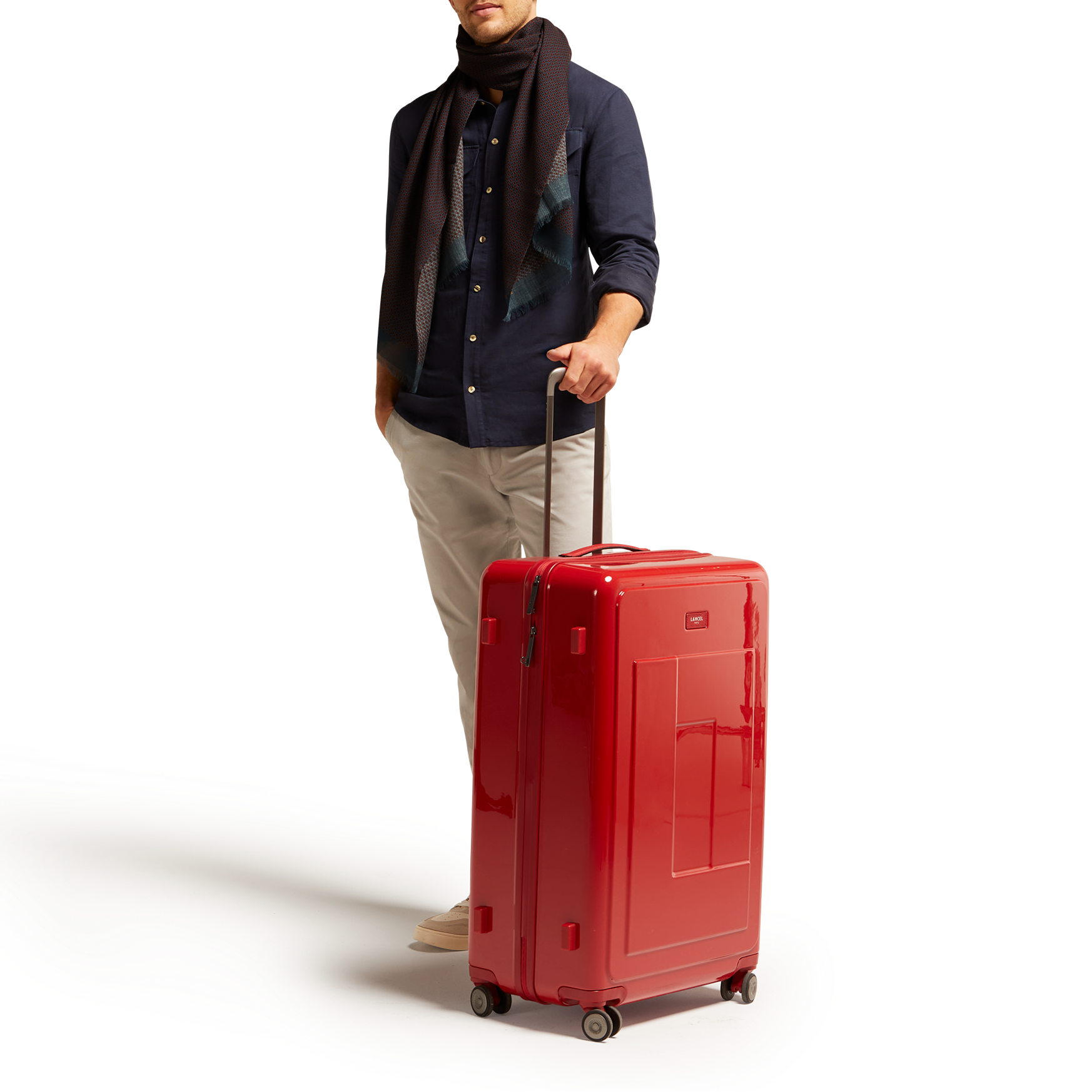 Grande valise 4 roues Neo Aviona 2.0 - Rouge brillant