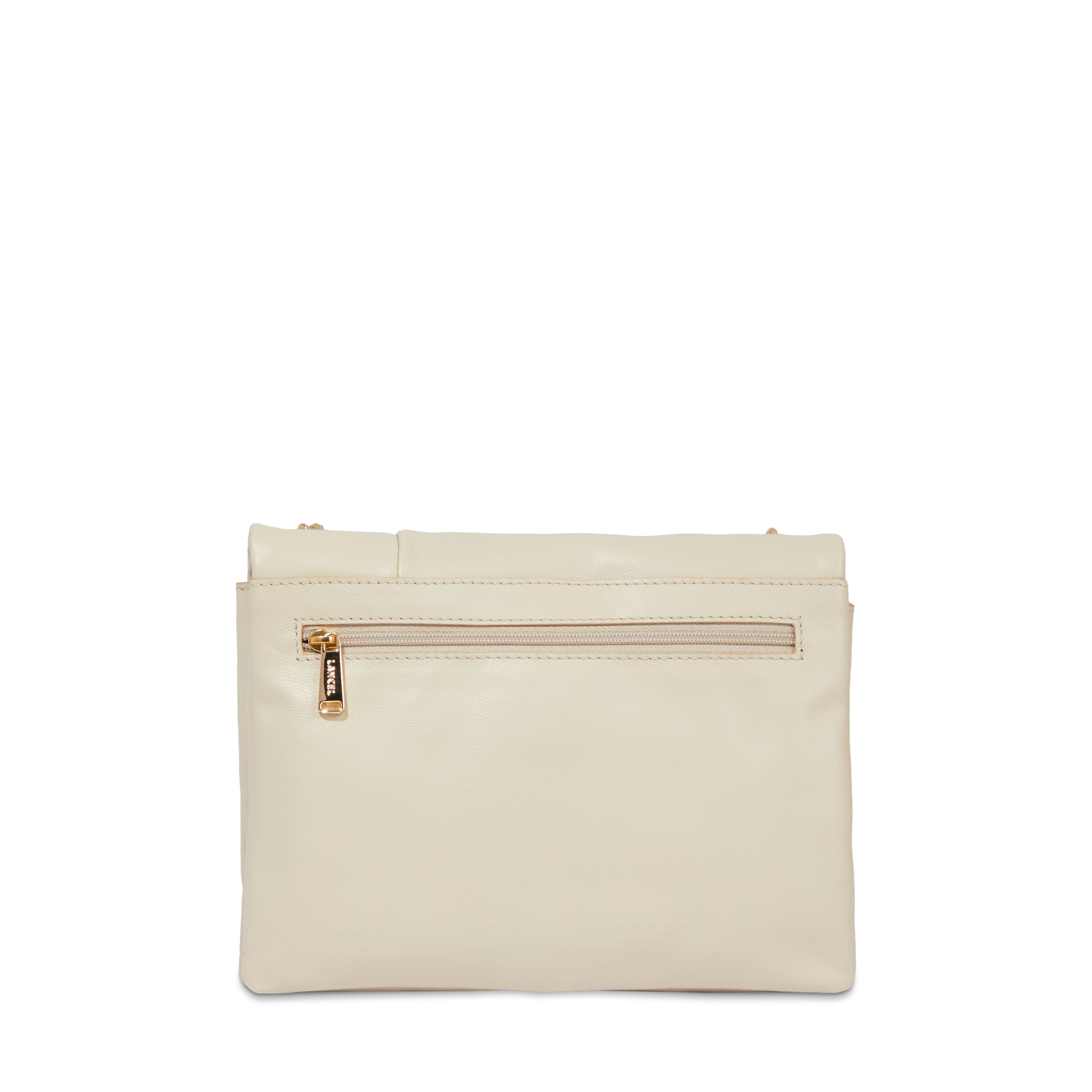 Petit sac à rabat Billie en cuir matelassé - Dune