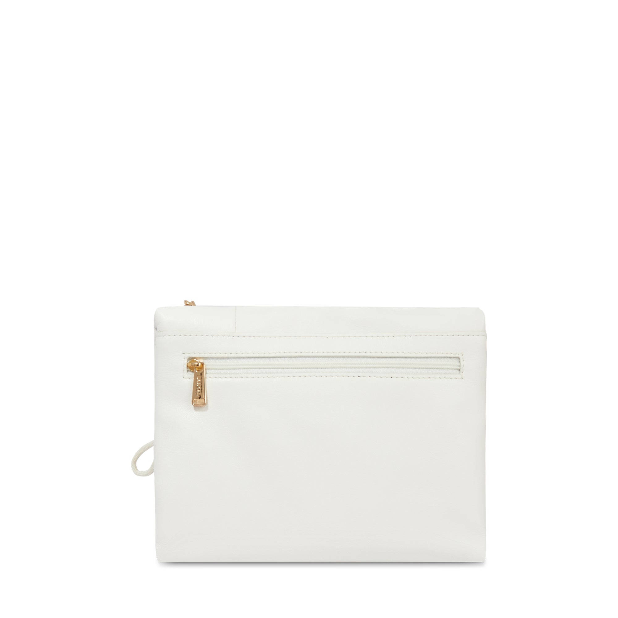 Petit sac à rabat Billie en cuir - Neige