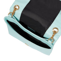 Billie small leather flap bag - Mint