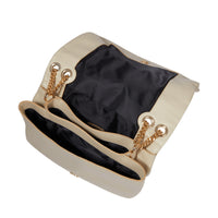 Billie flap bag in quilted leather - Dune