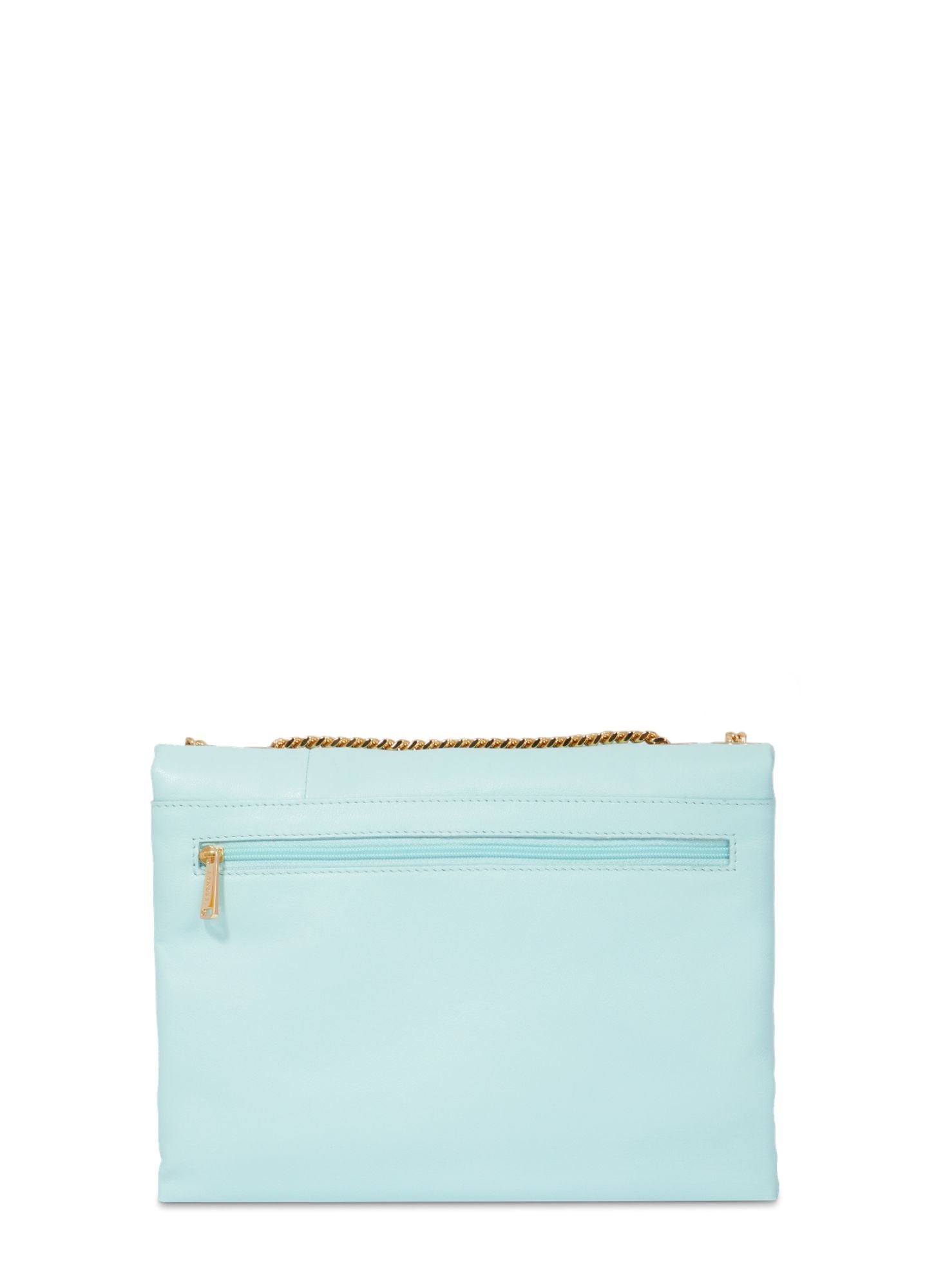 Sac à rabat Billie en cuir matelassé - Menthe