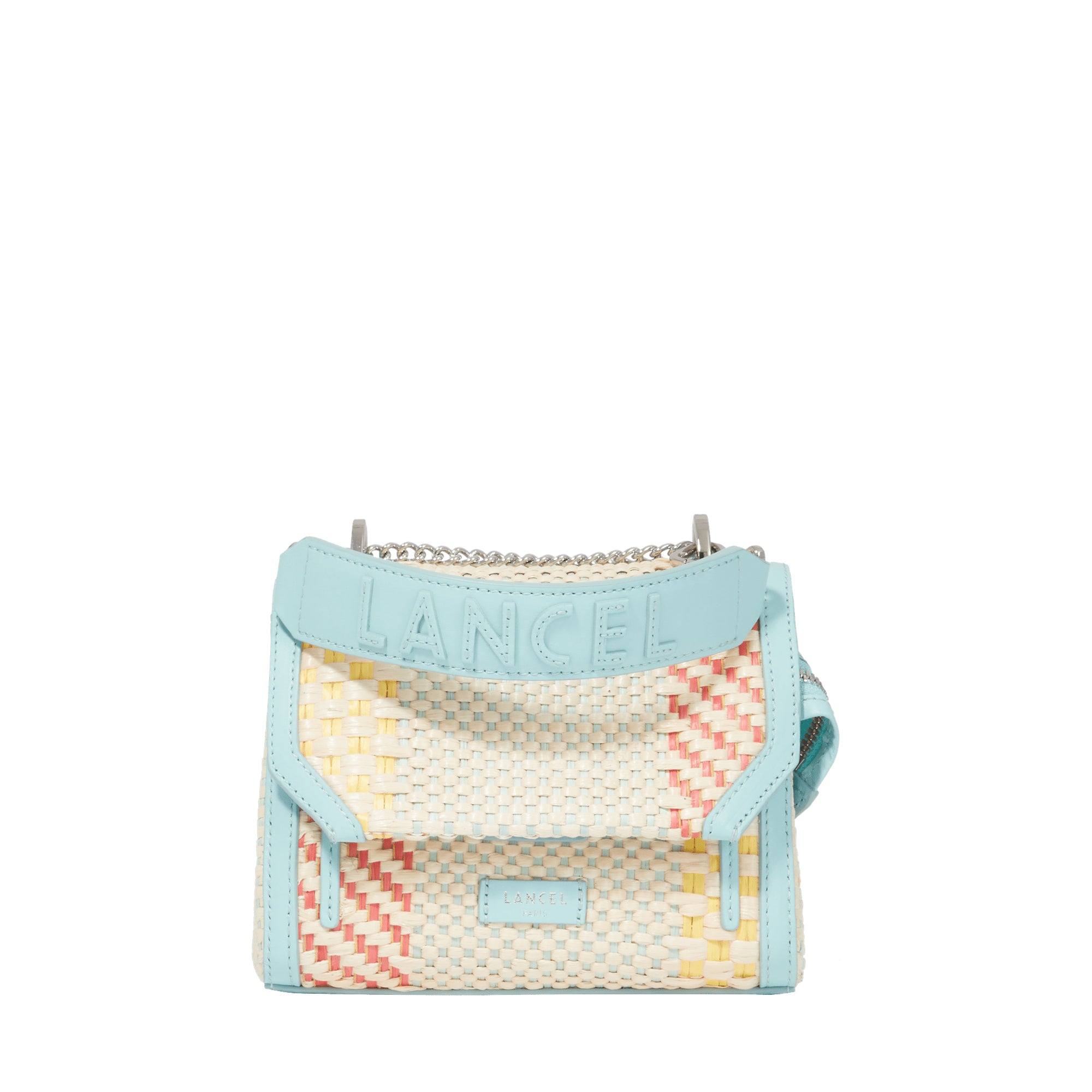 Sac rabat Ninon S en raphia - Multico Menthe
