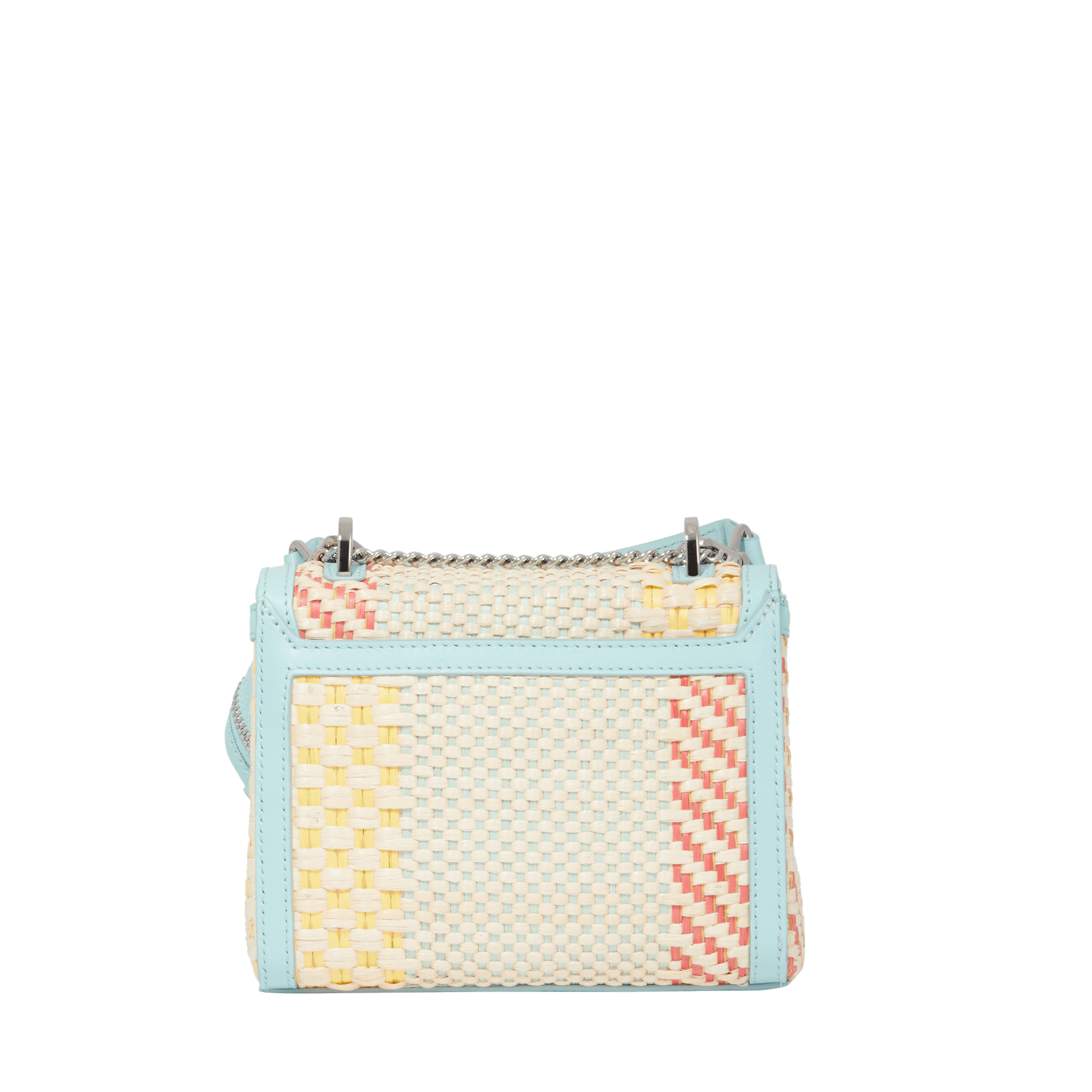 Sac rabat Ninon S en raphia - Multico Menthe