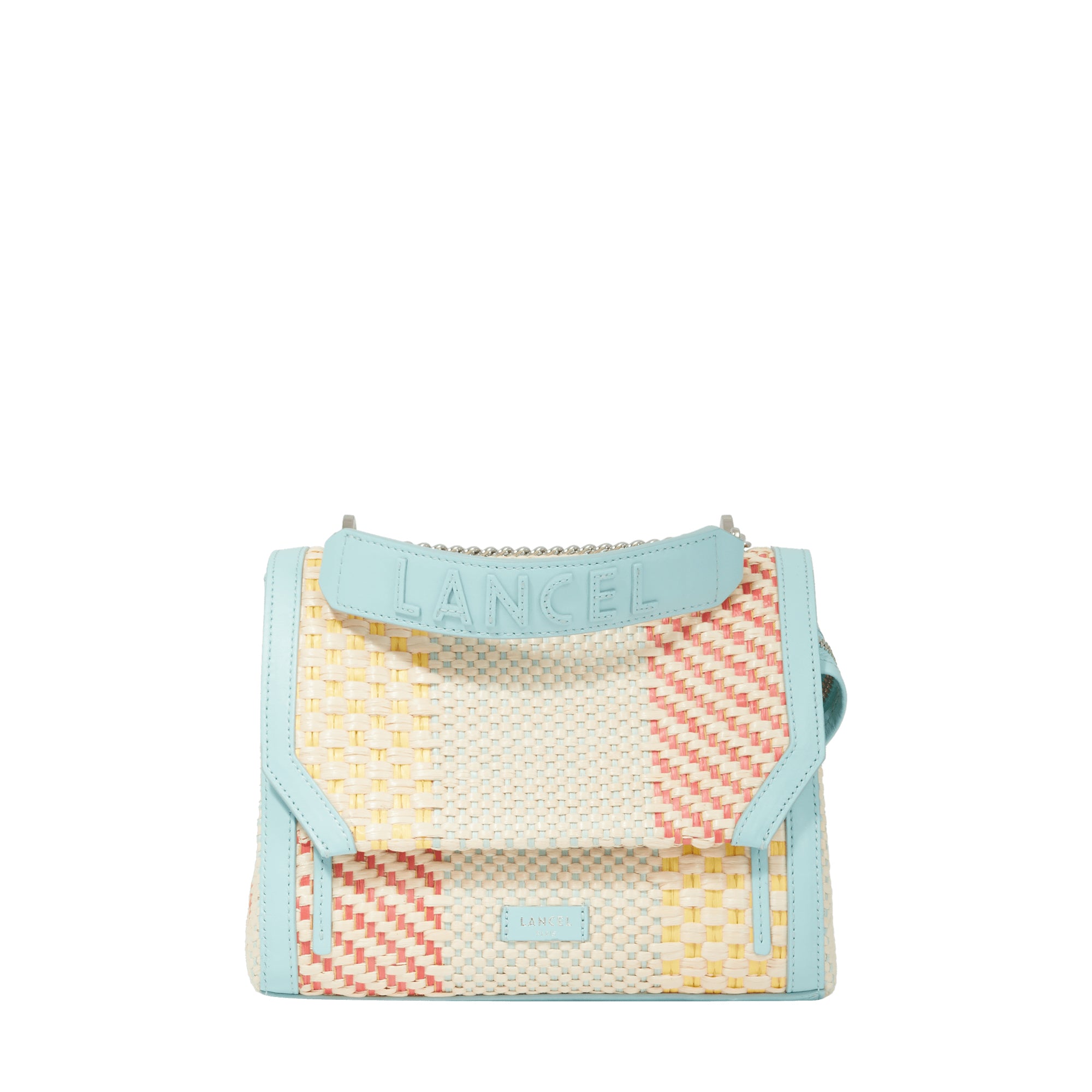 Sac rabat M Ninon en raphia - Multico Menthe