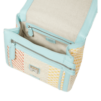 Sac rabat M Ninon en raphia - Multico Menthe