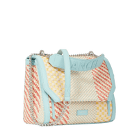 Sac rabat M Ninon en raphia - Multico Menthe