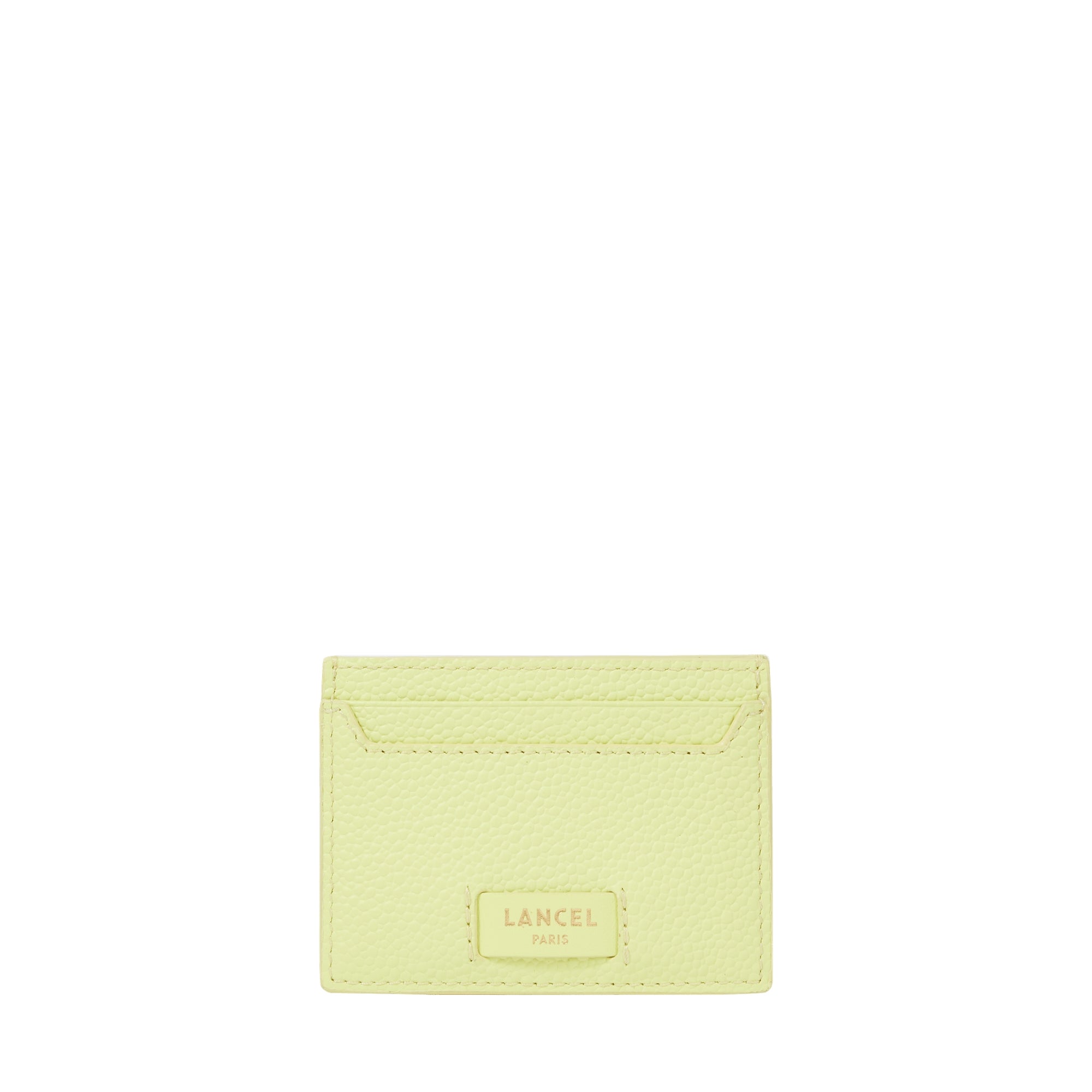 Porte-cartes Ninon en cuir grainé - Citron Vert