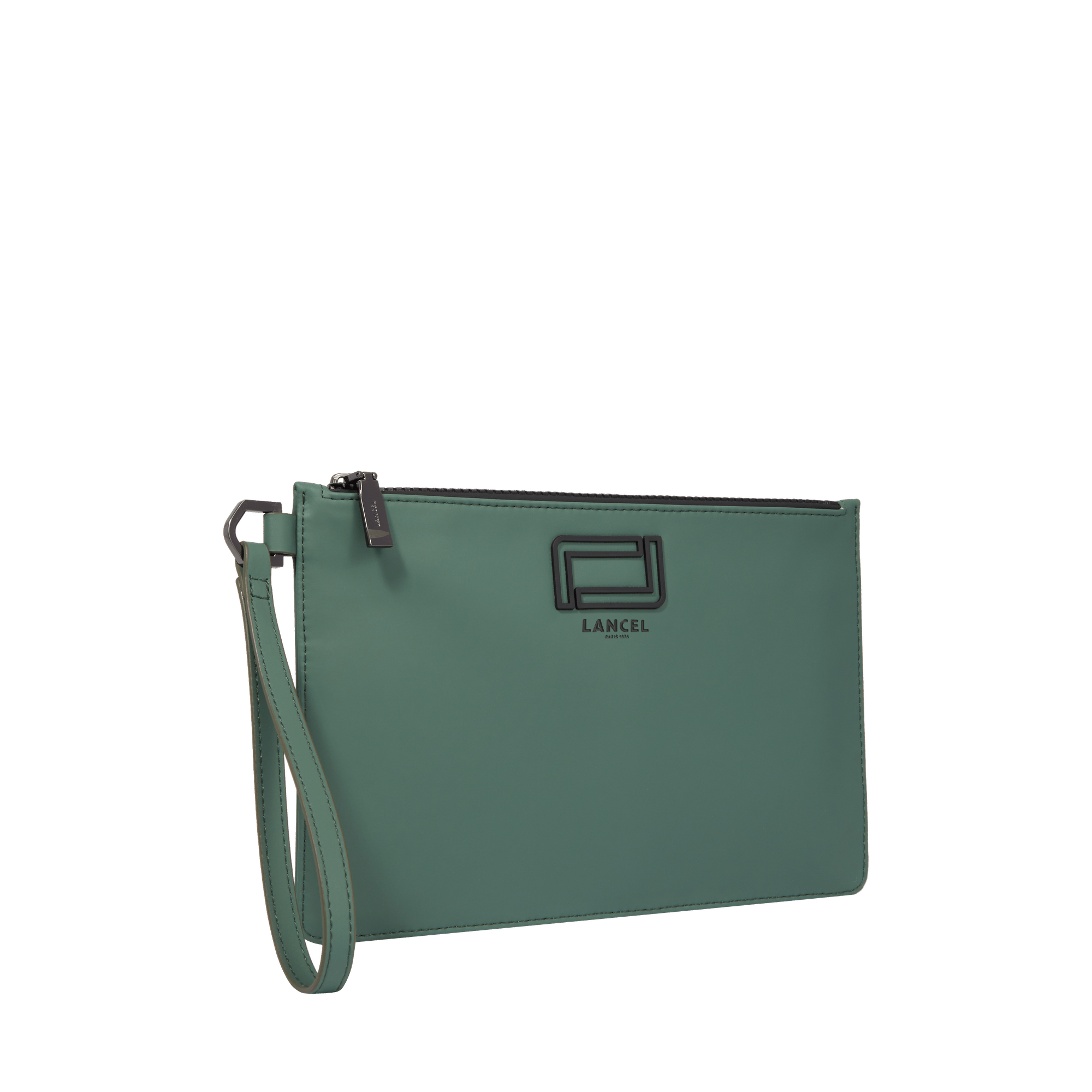 Pochette zippée iPad mini avec dragonne Victor - Jade Fonce