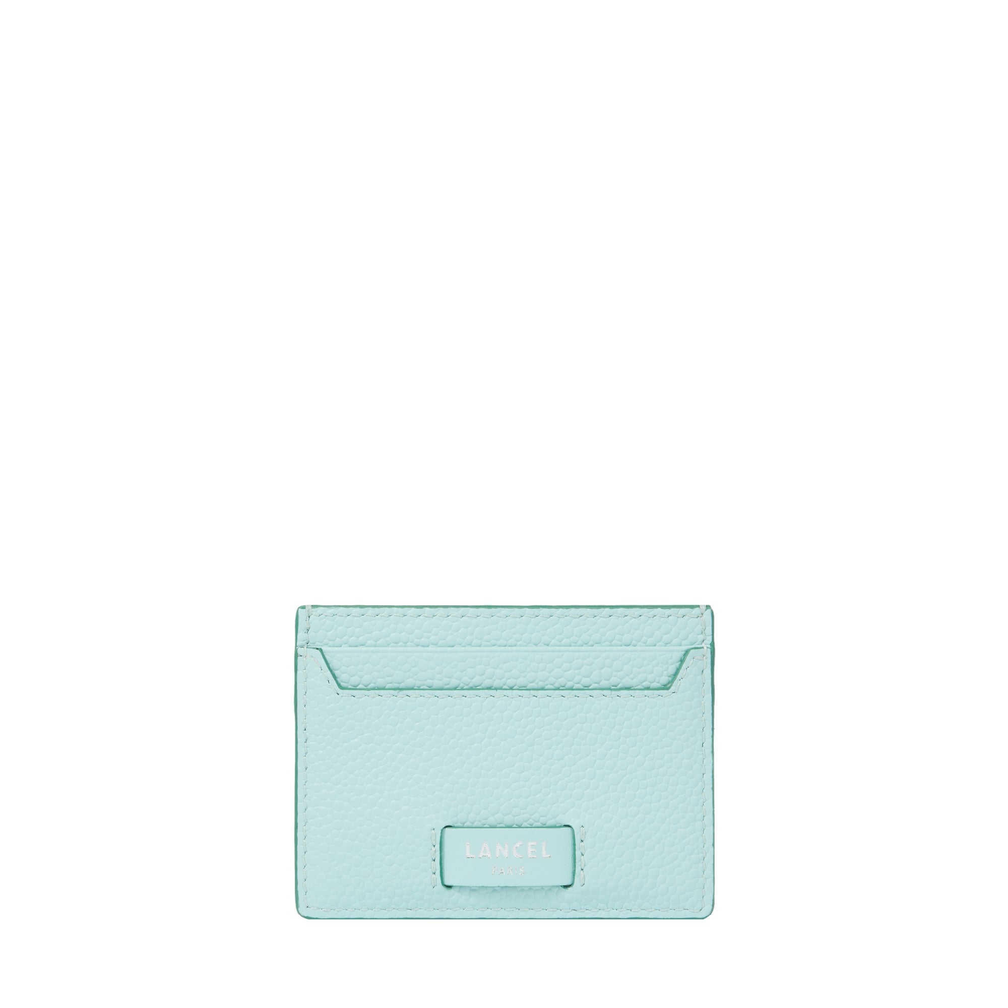 Porte-cartes Ninon en cuir grainé - Menthe & Emeraude