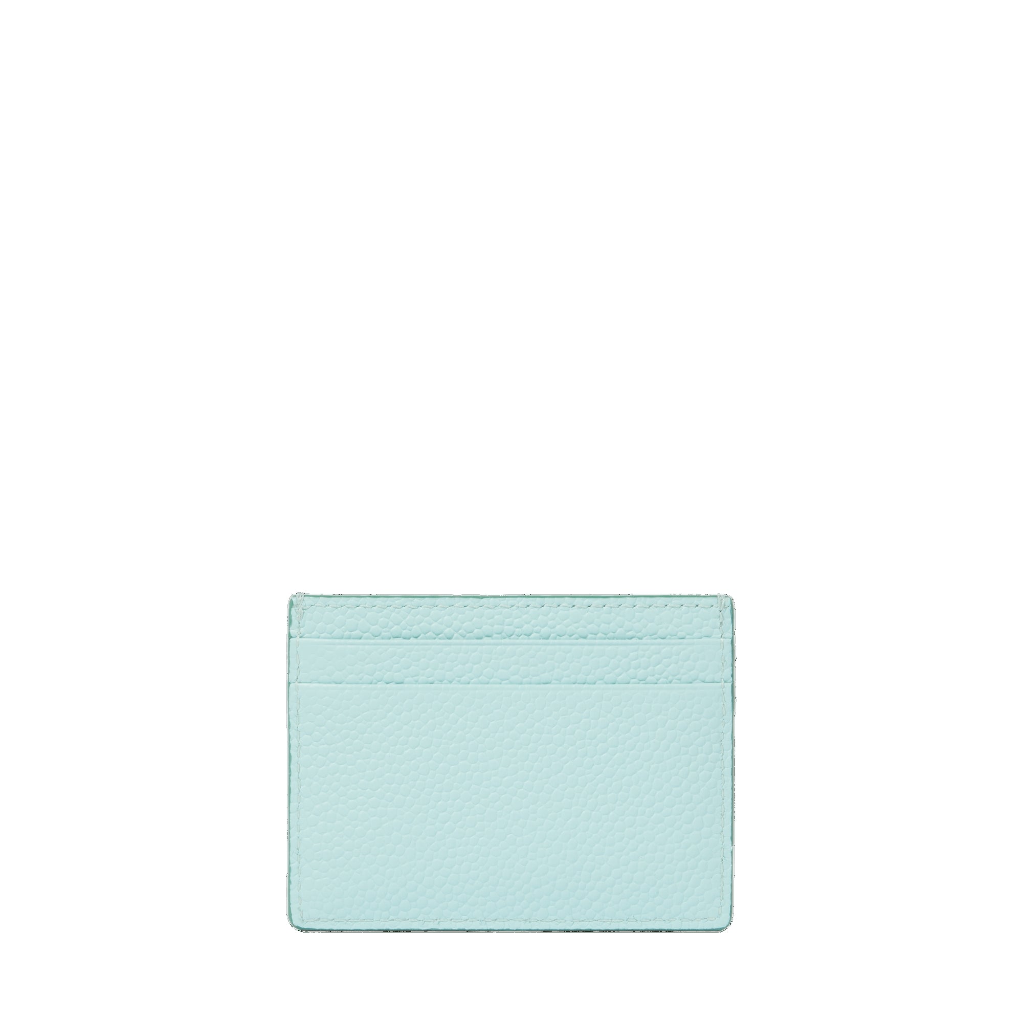 Porte-cartes Ninon en cuir grainé - Menthe & Emeraude