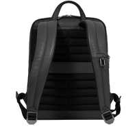Sac à dos extensible zippé Come en cuir grainé - Noir