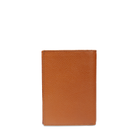 Portefeuille Come à 9 fentes en cuir grainé - Cognac