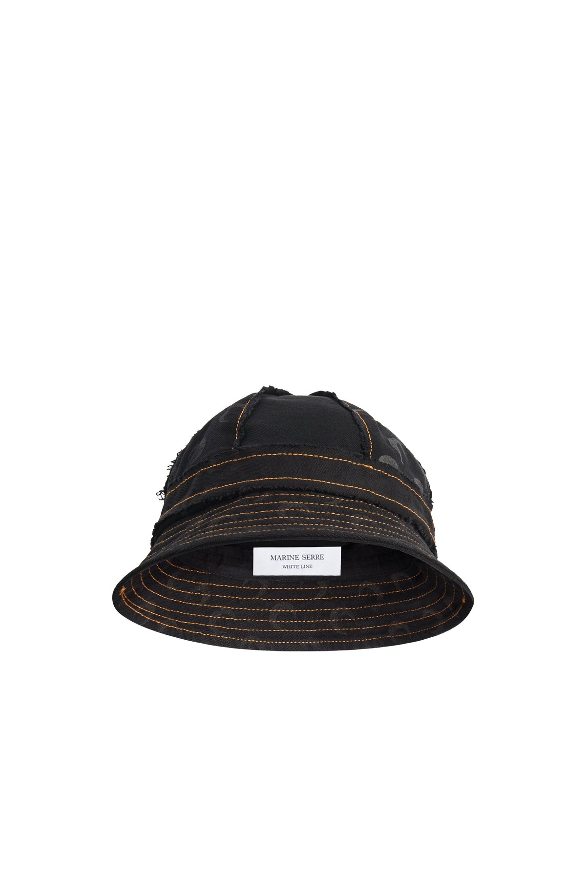 Bob à empiècements en denim Moon unisex - All Over Moon Black