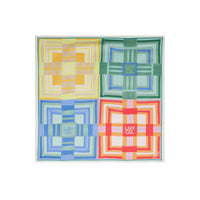 Carré à motif Tartan d’été 90 en soie - Multicolore